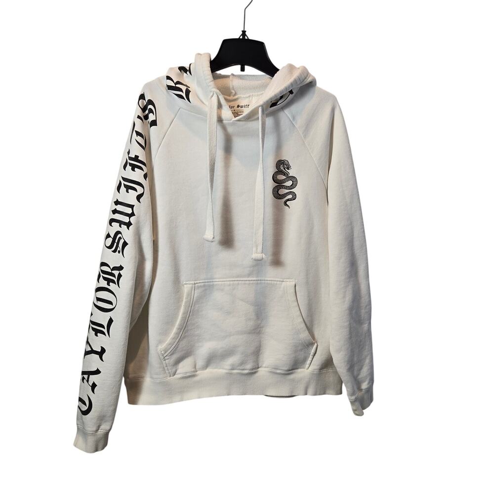 Taylor Swift Reputation Stadium Tour Snake White Hoodie Adult M Medium AUTHENTIC
